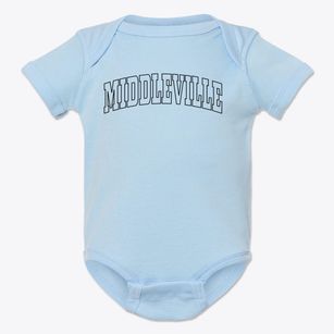 Middleville New York Trendy Block Baby Onesie