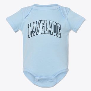 Langlade Wisconsin Trendy Block Baby Onesie
