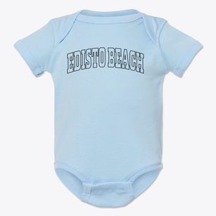 Edisto Beach South Carolina Trendy Block Baby Onesie