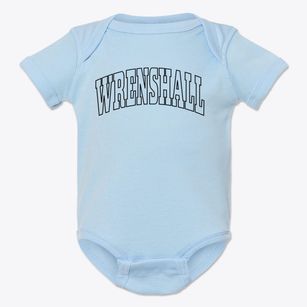 Wrenshall Minnesota Trendy Block Baby Onesie
