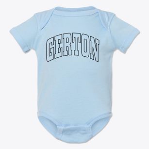 Gerton North Carolina Trendy Block Baby Onesie