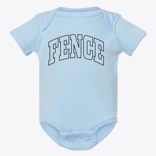 Fence Wisconsin Trendy Block Baby Onesie