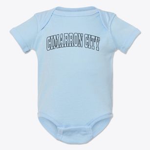 Cimarron City Oklahoma Trendy Block Baby Onesie