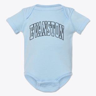 Evanston Wyoming Trendy Block Baby Onesie