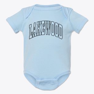 Lakewood California Trendy Block Baby Onesie