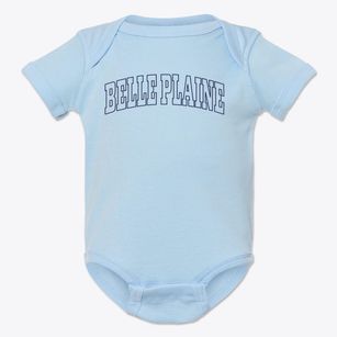 Belle Plaine Minnesota Trendy Block Baby Onesie
