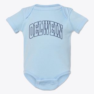 Oelwein Iowa Trendy Block Baby Onesie