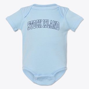 Stock Island Florida Trendy Block Baby Onesie