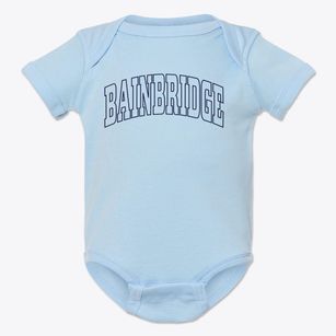 Bainbridge New York Trendy Block Baby Onesie