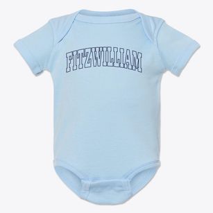 Fitzwilliam New Hampshire Trendy Block Baby Onesie