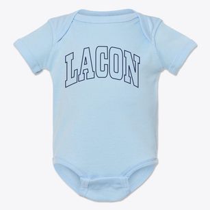 Lacon Illinois Trendy Block Baby Onesie