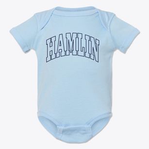 Hamlin West Virginia Trendy Block Baby Onesie