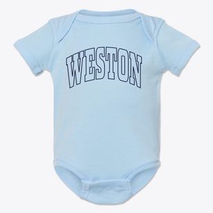 Weston Vermont Trendy Block Baby Onesie