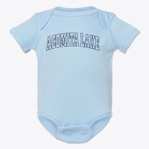 Acomita Lake New Mexico Trendy Block Baby Onesie