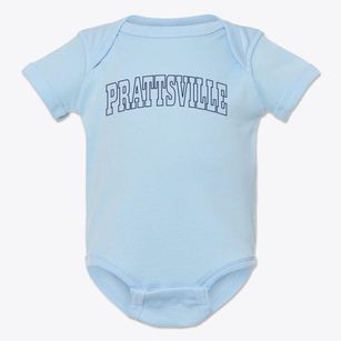 Prattsville Arkansas Trendy Block Baby Onesie