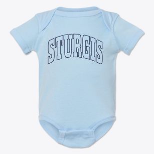 Sturgis Mississippi Trendy Block Baby Onesie