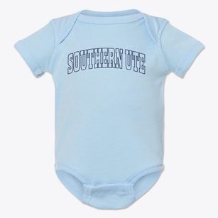 Southern Ute Colorado Trendy Block Baby Onesie