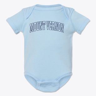 Mount Vernon Virginia Trendy Block Baby Onesie