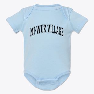 Mi-wuk Village California Varsity Baby Onesie