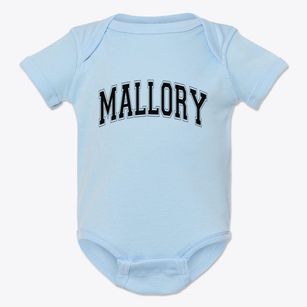 Mallory West Virginia Varsity Baby Onesie