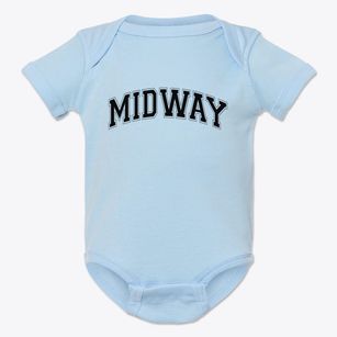 Midway Arkansas Varsity Baby Onesie