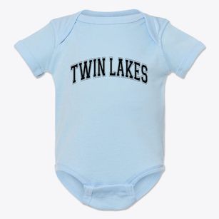 Twin Lakes New Mexico Varsity Baby Onesie