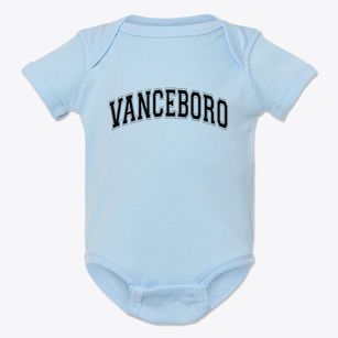 Vanceboro North Carolina Varsity Baby Onesie