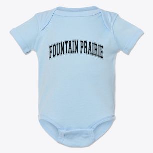 Fountain Prairie Wisconsin Varsity Baby Onesie