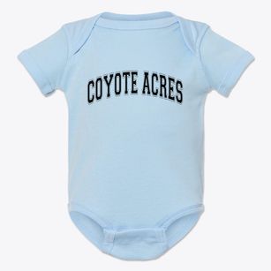 Coyote Acres Texas Varsity Baby Onesie