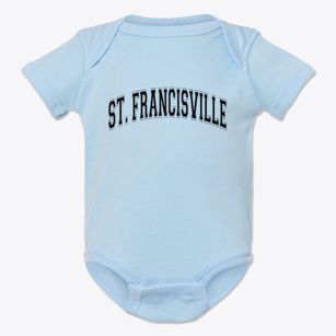 St. Francisville Illinois Varsity Baby Onesie