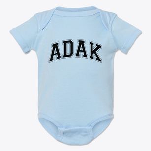 Adak Alaska Varsity Baby Onesie
