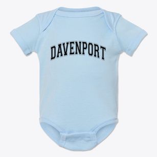 Davenport Iowa Varsity Baby Onesie