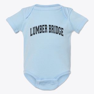 Lumber Bridge North Carolina Varsity Baby Onesie