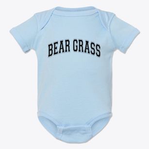 Bear Grass North Carolina Varsity Baby Onesie