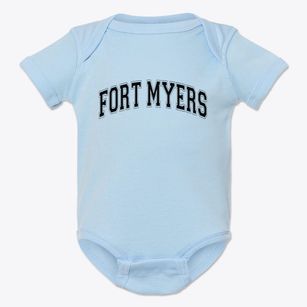 Fort Myers Florida Varsity Baby Onesie
