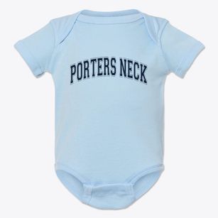 Porters Neck North Carolina Varsity Baby Onesie