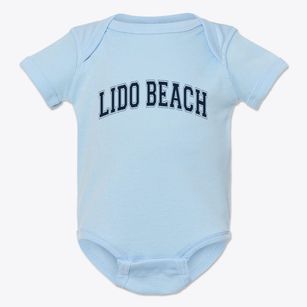 Lido Beach New York Varsity Baby Onesie