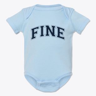 Fine New York Varsity Baby Onesie