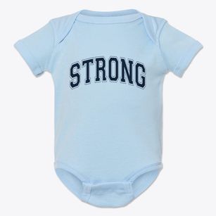 Strong Maine Varsity Baby Onesie
