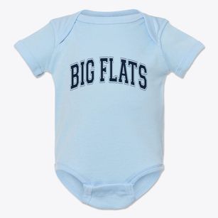 Big Flats Wisconsin Varsity Baby Onesie