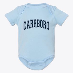 Carrboro North Carolina Varsity Baby Onesie