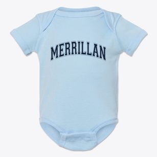 Merrillan Wisconsin Varsity Baby Onesie