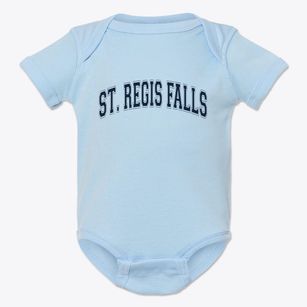 St. Regis Falls New York Varsity Baby Onesie