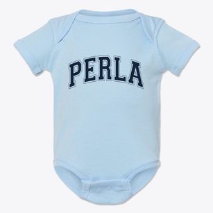 Perla Arkansas Varsity Baby Onesie