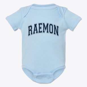 Raemon North Carolina Varsity Baby Onesie