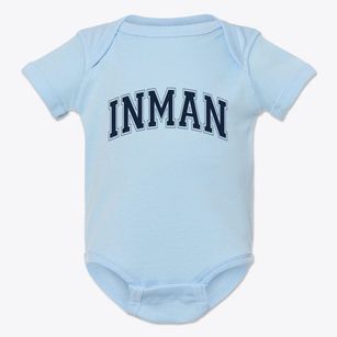 Inman Nebraska Varsity Baby Onesie