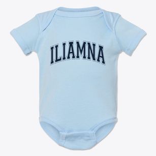 Iliamna Alaska Varsity Baby Onesie