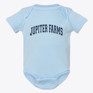 Jupiter Farms Florida Varsity Baby Onesie