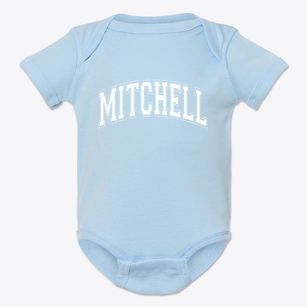Mitchell Illinois Varsity Baby Onesie
