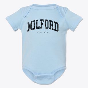 Milford Iowa Urban Vibe Baby Onesie